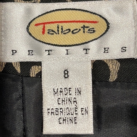 Talbots Petite Brocade Print Cotton Pencil Skirt - EUC - Picture 5 of 6